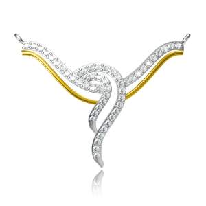 Beautifully Crafted Diamond Necklace & Matching Earrings in 18K Yellow Gold with Certified Diamonds - TM0058P